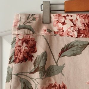 LOFT Floral Pencil Skirt